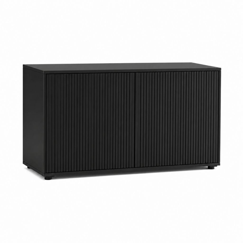 TV-Schrank Schwarz MDF rechteckig 120 x 40 x 75 cm
