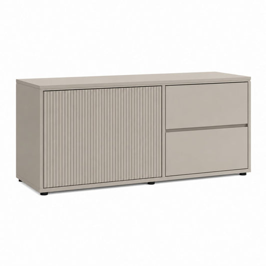 TV-Schrank Sideboard Taupe aus MDF rechteckig 120 x 40 x 75 cm
