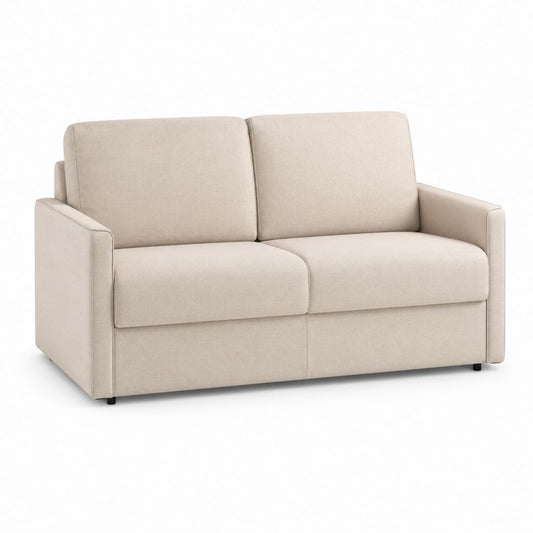 2-Sitzer Sofa Beige Polyester Rechteckig 160 x 85 x 85 cm