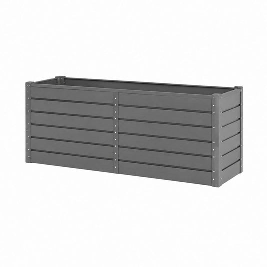 Hochbeet Pflanzkasten Anthrazit WPC rechteckig 200 x 100 x 77 cm
